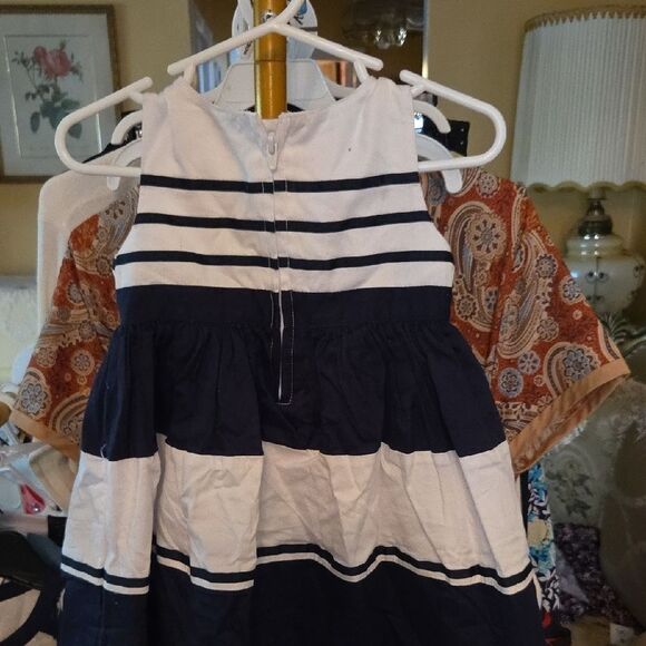 Carter's Blue and White Sleeveless Sundress - Picture 4 of 4